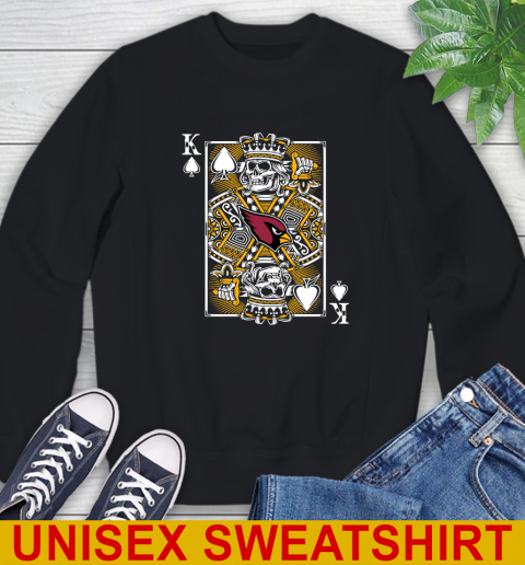 Arizona Cardinals NFL Football The King Of Spades Death Cards Shirt Sweatshirt Arizona Cardinals NFL Football The King Of Spades Death Cards Shirt Sweatshirt