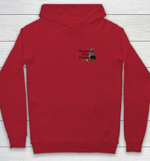 Rappers With Puppies Front and Back Youth Hoodie 6