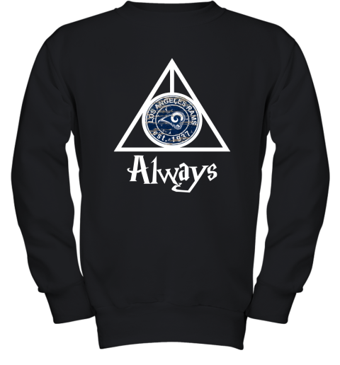 Always Love The Los Angeles Rams x Harry Potter Mashup Youth Sweatshirt