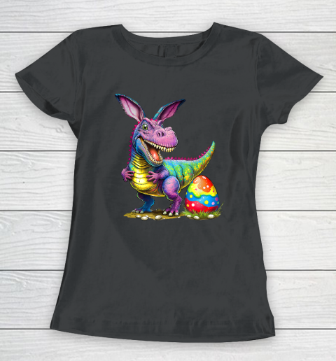 T Rex Dino Bunny Dinosaurs Hunt Eggs Happy Easter Outfit Boy Women's T-Shirt