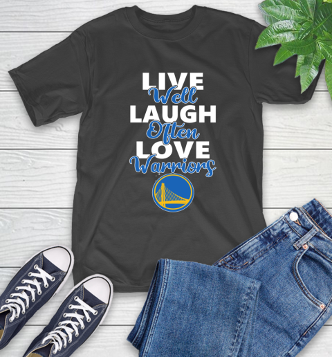 NBA Basketball Golden State Warriors Live Well Laugh Often Love Shirt T-Shirt