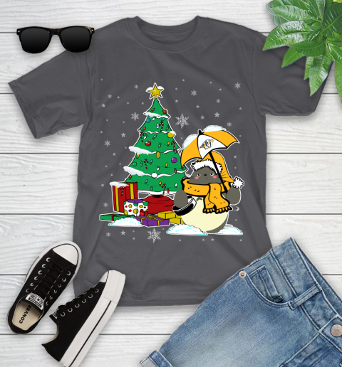 Nashville Predators NHL Hockey Cute Tonari No Totoro Christmas Sports Youth T-Shirt 6