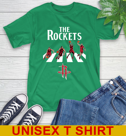 NBA Basketball Houston Rockets The Beatles Rock Band Shirt T-Shirt - Image 8