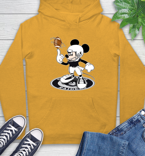 NFL Football Oakland Raiders Cheerful Mickey Disney Shirt Hoodie 3