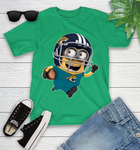NFL Jacksonville Jaguars Minions Disney Football Sports Youth T-Shirt 6