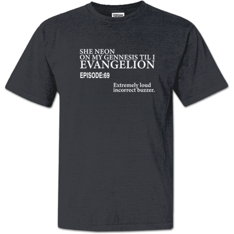 She Neon On My Genesis Til I Evangelion Episode 69 Premium Dyed Heavyweight T-Shirt