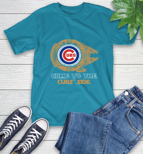 MLB Come To The Chicago Cubs Side Star Wars Baseball Sports T-Shirt 9