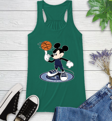 NBA Basketball Memphis Grizzlies Cheerful Mickey Disney Shirt Racerback Tank 7