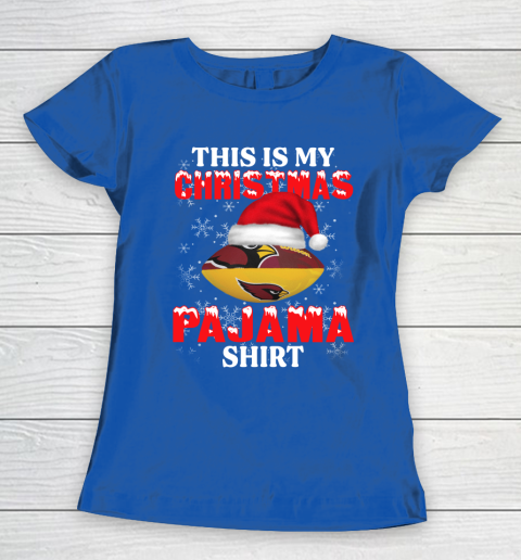Arizona Cardinals This Is My Christmas Pajama Shirt NFL Women's T-Shirt 8