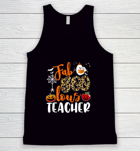 Fab Boo Lous Teacher Funny Boo Ghost Halloween Gift Tank Top