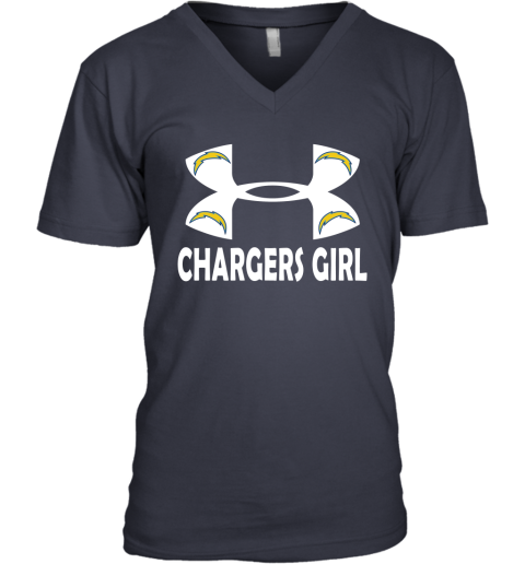 NFL Los Angeles Chargers Girl Under Armour Football Sports HJCT2vvswDD v neck unisex 8 95 151514 front navy