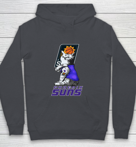 NBA Basketball My Cat Loves Phoenix Suns Youth Hoodie 5