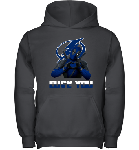 NHL Tampa Bay Lightning Deadpool Love You Fuck You Hockey Sports 9sU03T8p1Ys youth hoodie 43 95 151514 front black
