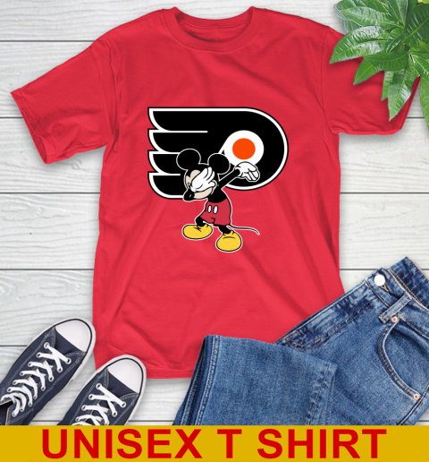 Philadelphia Flyers NHL Hockey Dabbing Mickey Disney Sports T-Shirt 10