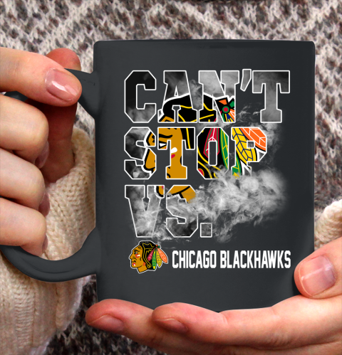 NHL Chicago Blackhawks Hockey Can't Stop Vs Ceramic Mug 11oz 2