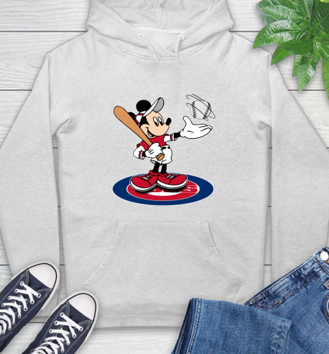 MLB Baseball Chicago Cubs Cheerful Mickey Disney Shirt Hoodie 2
