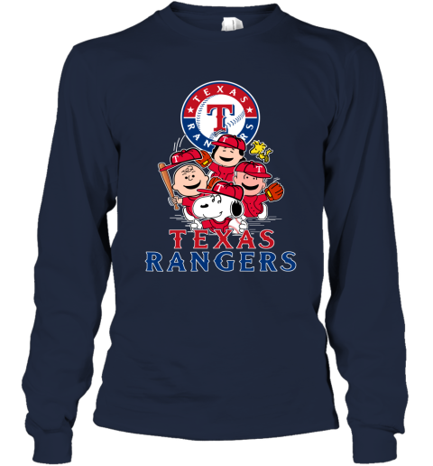 MLB Texas Rangers Baseball Men's Blue Long Sleeve T-Shirt