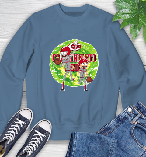 MLB Cincinnati Reds Rick And Morty Baseball Sports Sweatshirt 7