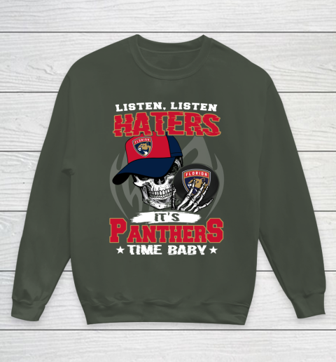Listen Haters It is PANTHERS Time Baby NHL Youth Sweatshirt 8
