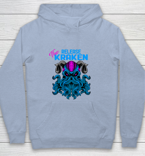 Kraken Sea Monster Vintage Release the Kraken Giant Kraken Youth Hoodie 5