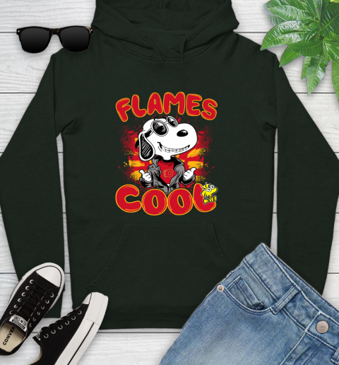 NHL Hockey Calgary Flames Cool Snoopy Shirt Youth Hoodie 12