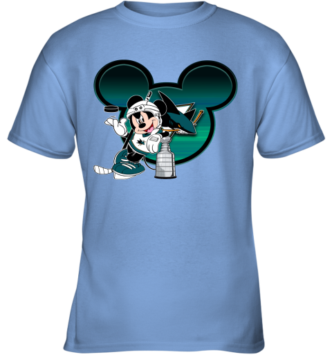 NHL Hockey Mickey Mouse Team San Jose Sharks Premium Men's T-Shirt 