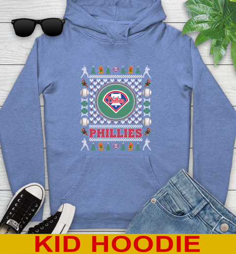 Philadelphia Phillies Merry Christmas MLB Baseball Loyal Fan Youth Hoodie 12
