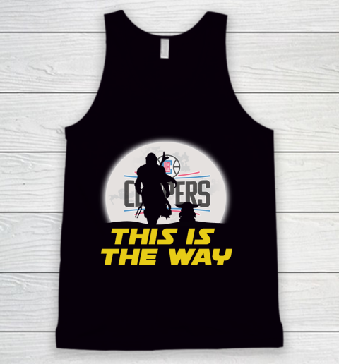 LA Clippers NBA Basketball Star Wars Yoda And Mandalorian This Is The Way Tank Top