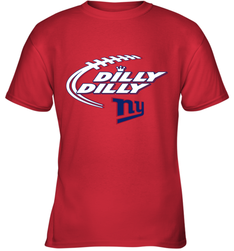NFL New York Giants Dilly Dilly Football Sports 49G3AGoGrpE youth t shirt 26 95 151514 front red