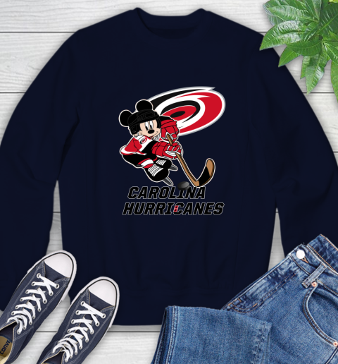 NHL Carolina Hurricanes Mickey Mouse Disney Hockey T Shirt Sweatshirt 3