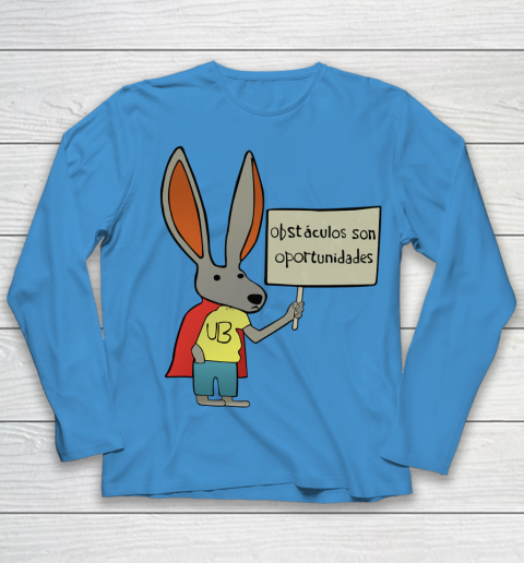 Rick Flag Shirt  Ultra Bunny with a Sign Youth Long Sleeve 4
