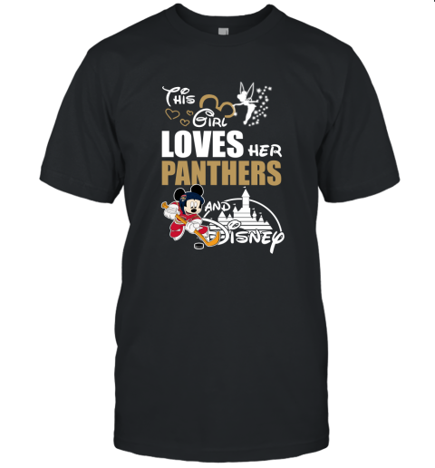 This Girl Love Her Florida Panthers And Mickey Disney Shirts Unisex Jersey Tee