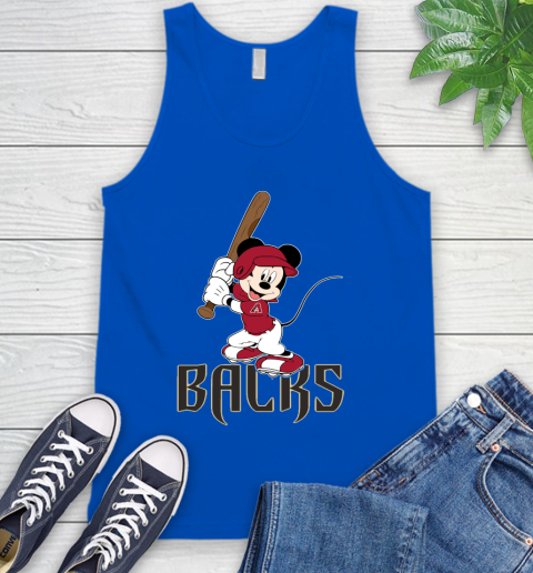 MLB Baseball Arizona Diamondbacks Cheerful Mickey Mouse Shirt Tank Top 5