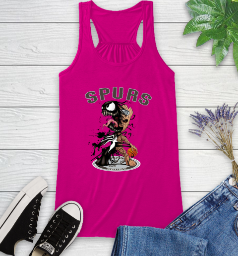 NBA San Antonio Spurs Basketball Venom Groot Guardians Of The Galaxy Racerback Tank 8