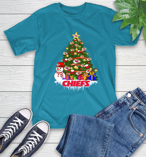 Kansas City Chiefs Merry Christmas NFL Football Sports T-Shirt 8