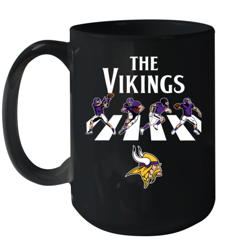 NFL Football Minnesota Vikings The Beatles Rock Band Shirt Ceramic Mug 15oz