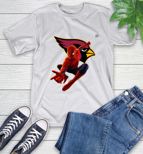 NFL Spider Man Avengers Endgame Football Arizona Cardinals T-Shirt 12