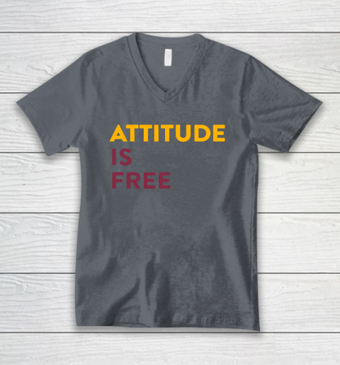 Attitude Is Free V-Neck T-Shirt 4