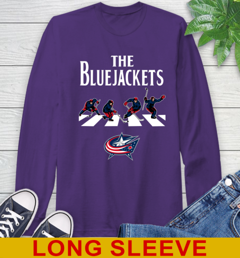 NHL Hockey Columbus Blue Jackets The Beatles Rock Band Shirt Long Sleeve T-Shirt 5