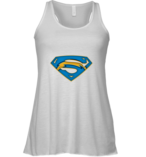 We Are Undefeatable The Los Angeles Chargers x Superman NFL Racerback Tank