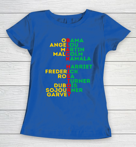 Black History Month Dream Like Leaders African American Love Women's T-Shirt 8
