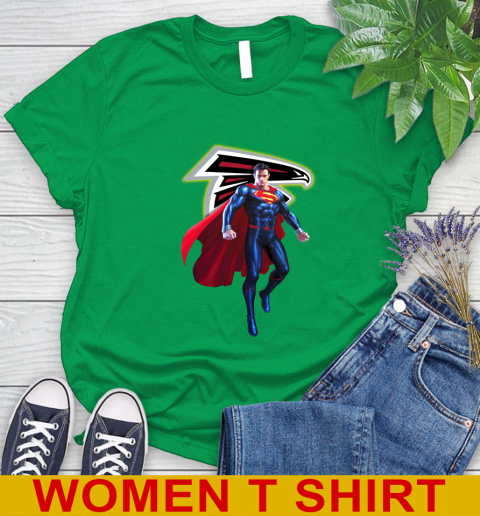 NFL Superman DC Sports Football Atlanta Falcons Women's T-Shirt 6