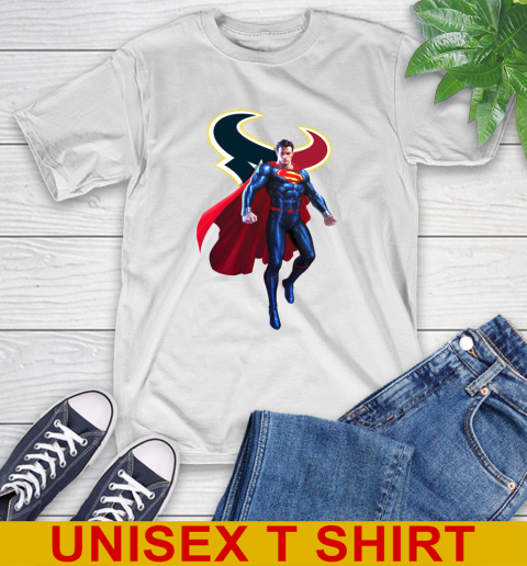 NFL Superman DC Sports Football Houston Texans T-Shirt