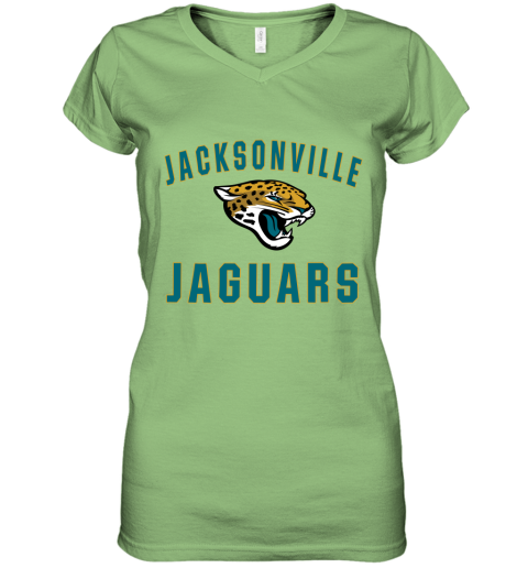 Jacksonville Jaguars Nfl Line By Fanatics Branded Vintage Victory Women's V-Neck T-Shirt