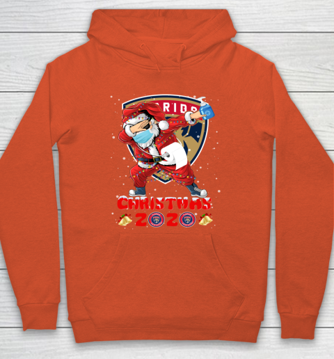 Florida Panthers Funny Santa Claus Dabbing Christmas 2020 NHL Hoodie 3