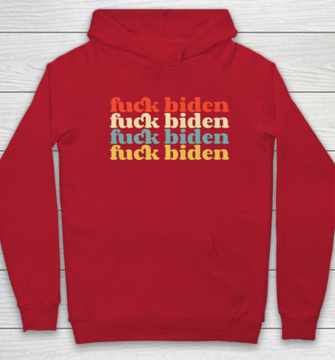 Vintage Fuck Biden Anti Biden Tee Top Womens Mens Premium Hoodie 7