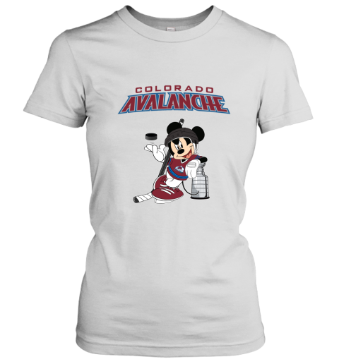 Mickey Colorado Avalanche With The Stanley Cup Hockey NHL Women's T-Shirt