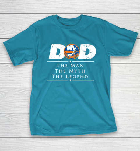 New York Islanders NHL Ice Hockey Dad The Man The Myth The Legend T-Shirt 17