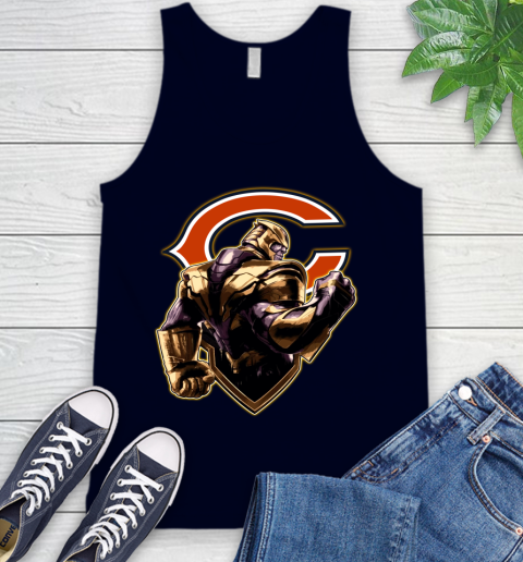 NFL Thanos Avengers Endgame Football Sports Chicago Bears Tank Top 3