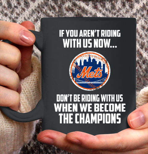 MLB New York Mets Baseball We Become The Champions Ceramic Mug 11oz